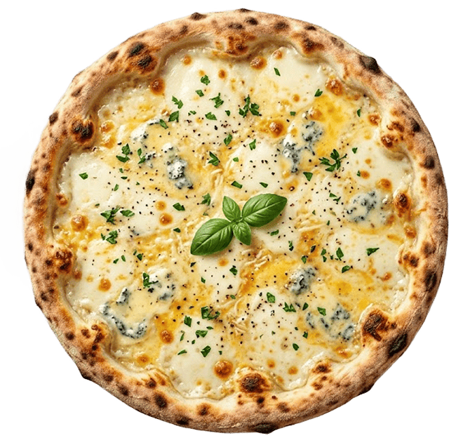 Pizza quattro formaggi (بيززا قواتترو فورماججي)